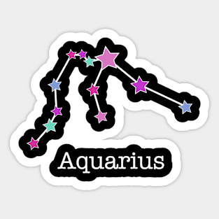 A Zodiac Sign Test Aquarius Sticker